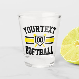 Vaso De Chupito Equipo de béisbol femenino personalizado AGREGAR N