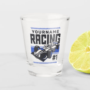 Vaso De Chupito Equipo de carreras personalizado Piloto de coche d