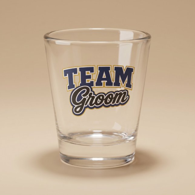 Vaso De Chupito Equipo Novio Audaz Fiesta de Boda (Subido por el creador)