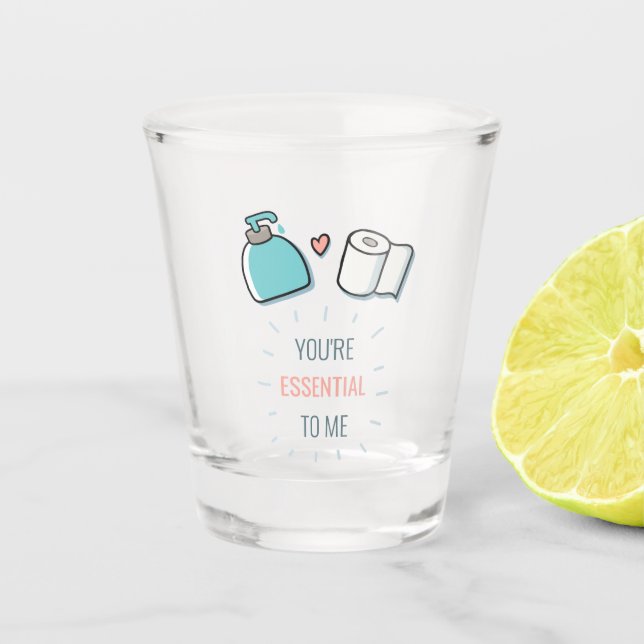 Vaso De Chupito Eres esencial para mí divertida fiesta de compromi (Anverso)