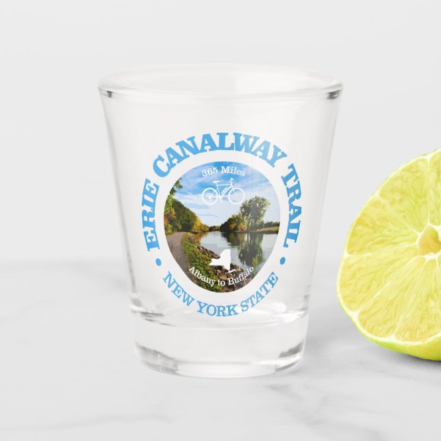 Vaso De Chupito Erie Canalway Trail (ciclismo c) (Anverso)