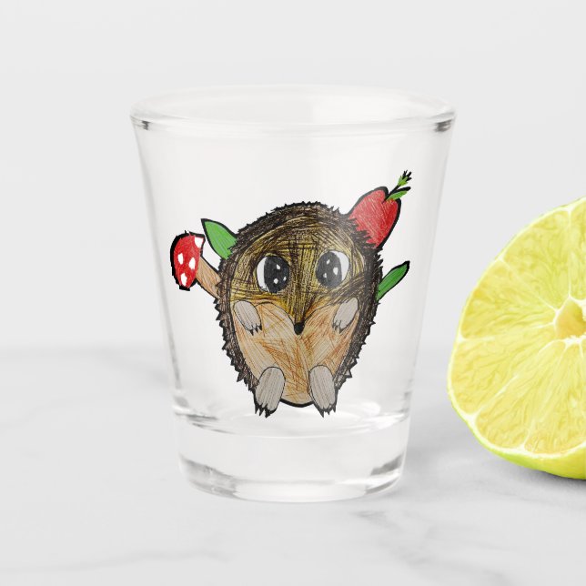 Vaso De Chupito Erizo Lindo (Anverso)