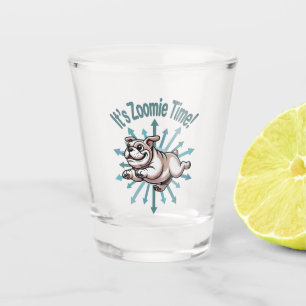 Vaso De Chupito Es el Bulldog del tiempo de Zoomie