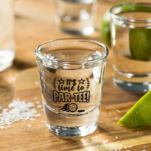 Vaso De Chupito ¡Es hora de Par-Tee! Tema de la tipografía del gol