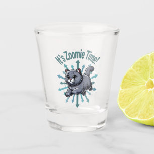 Vaso De Chupito Es Hora de Zoomie Gato British Shorthair