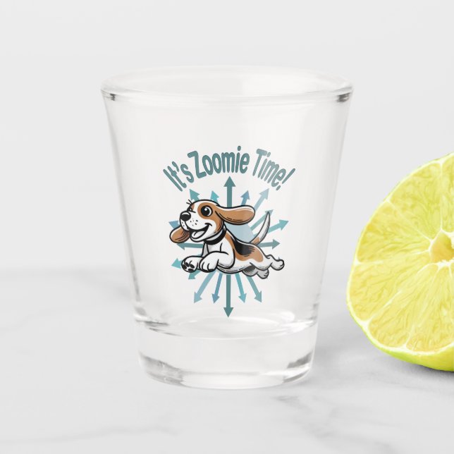 Vaso De Chupito Es Zoomie Time Beagle (Anverso)