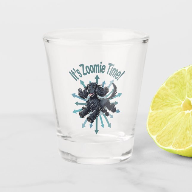 Vaso De Chupito Es Zoomie Time Cocker Spaniel (Anverso)