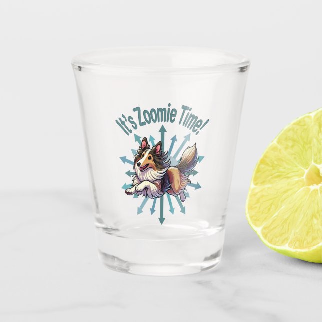 Vaso De Chupito Es Zoomie Time Collie (Anverso)