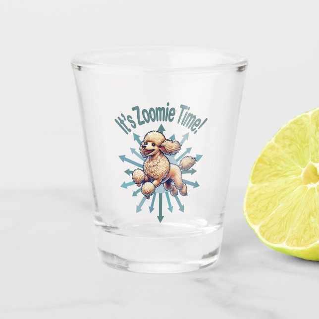 Vaso De Chupito Es zoomie Time Poodle (Anverso)