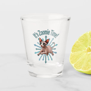 Vaso De Chupito Es Zoomie Time Sphynx Cat