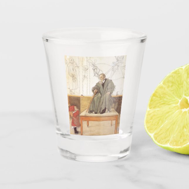 Vaso De Chupito Esborjn y su abuelo (Chica y abuelo) (Anverso)