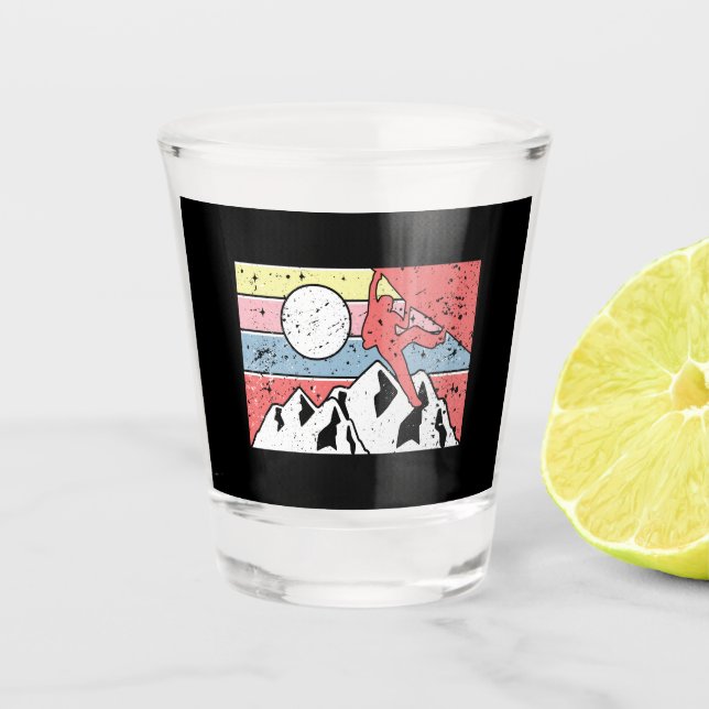Vaso De Chupito Escalada Retro Vintage (Anverso)