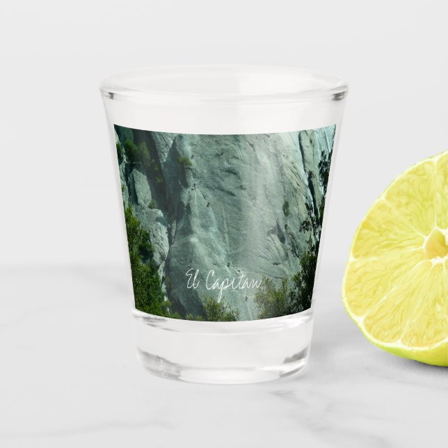 Vaso De Chupito Escaladores de rock en El Capitan (Anverso)