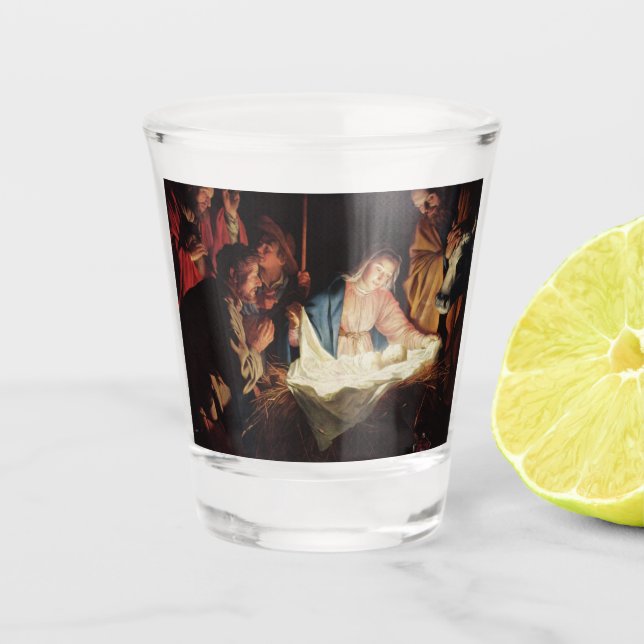 Vaso De Chupito Escena de la natividad (Anverso)