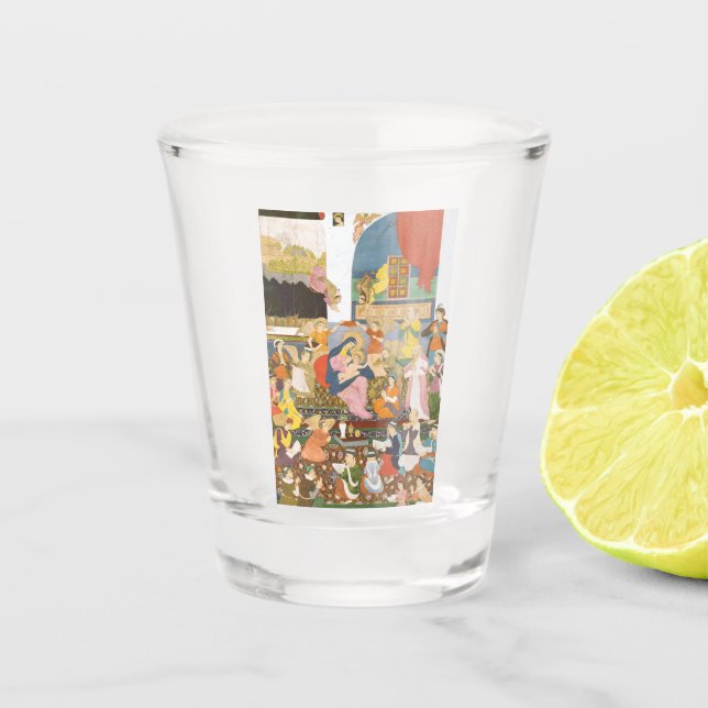 Vaso De Chupito Escena de la natividad al estilo indio (Anverso)