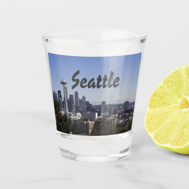 Vaso De Chupito Escenario de Seattle Washington (Anverso)