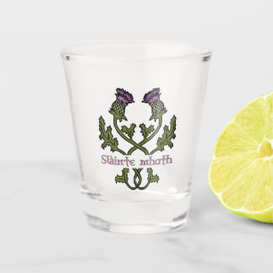 Vaso De Chupito Escocia: silbato escocés y tostada gaélica escoc