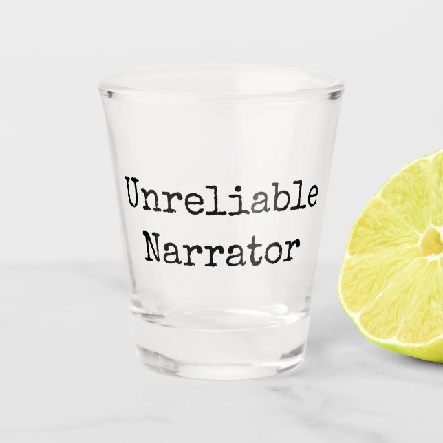 Vaso De Chupito Escritor: Narrador I no confiable (Anverso)
