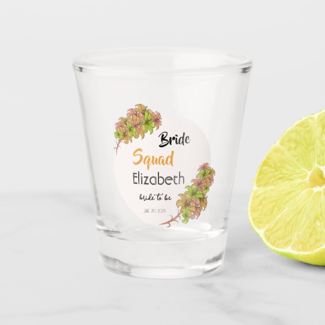 Vaso De Chupito Escuadrón de novias (Anverso)