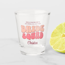 Vaso De Chupito Escuadrón de novias de la brigada de la brigada ro