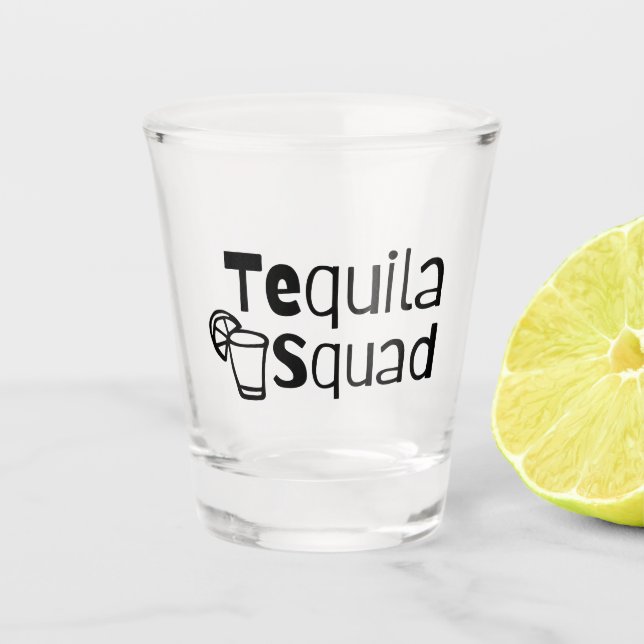Vaso De Chupito Escuadrón de Tequila  (Anverso)