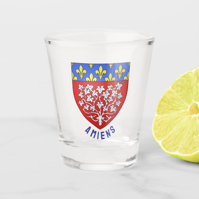 Vaso De Chupito Escudo de Amiens, Francia (Anverso)
