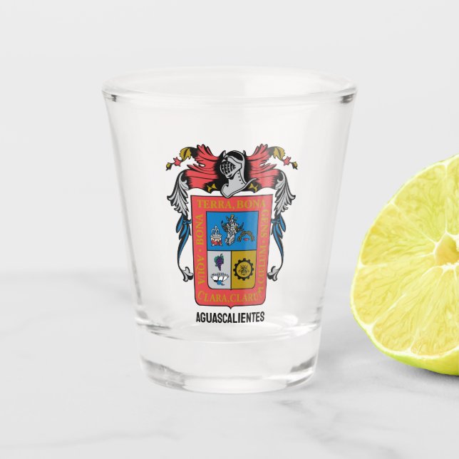 Vaso De Chupito Escudo de armas Aguascalientes (estado) - MÉXICO (Anverso)