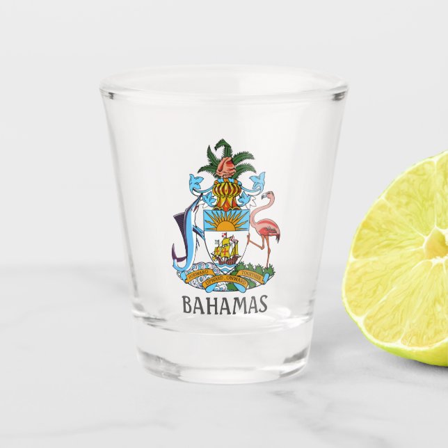Vaso De Chupito Escudo de armas - Bahamas (Anverso)