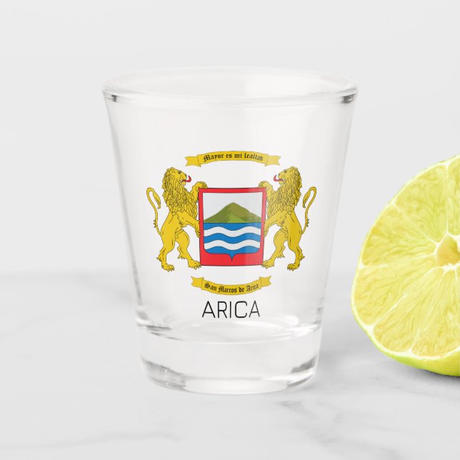 Vaso De Chupito Escudo de armas de África, Chile (Anverso)