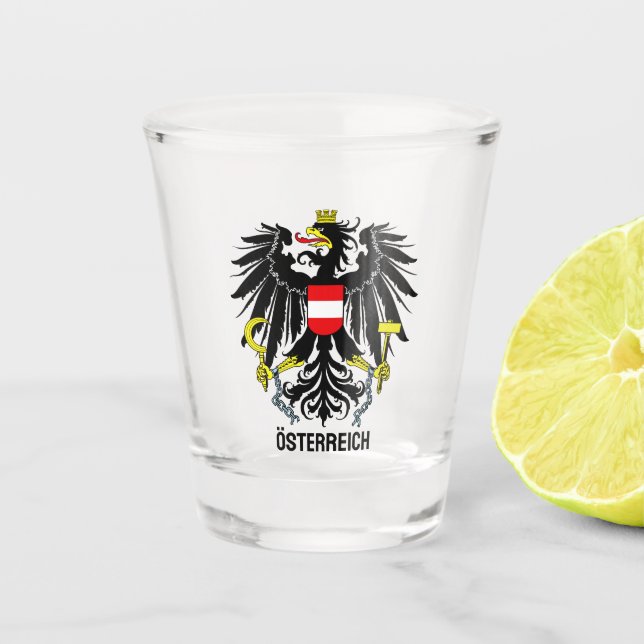Vaso De Chupito Escudo de armas de Austria (Anverso)
