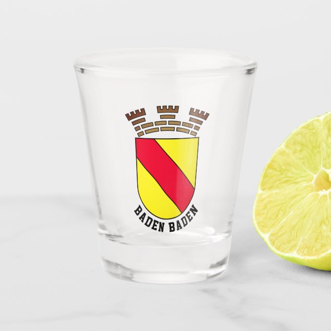 Vaso De Chupito Escudo de armas de Baden Baden - ALEMANIA (Anverso)
