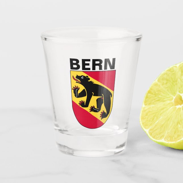 Vaso De Chupito Escudo de armas de Berna, SUIZA (Anverso)