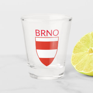 Vaso De Chupito Escudo de armas de Brno - CZECHIA