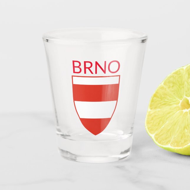 Vaso De Chupito Escudo de armas de Brno - CZECHIA (Anverso)