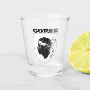 Vaso De Chupito Escudo de armas de Córcega (Francia)