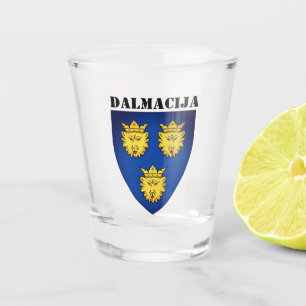 Vaso De Chupito Escudo de armas de Dalmatia (Croacia)