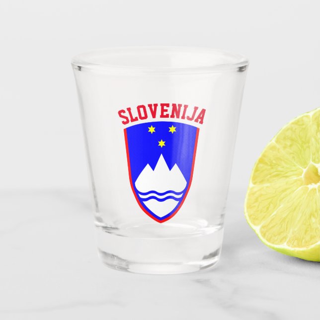 Vaso De Chupito Escudo de armas de ESLOVENIA (Anverso)