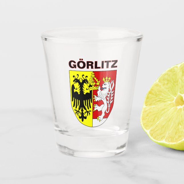 Vaso De Chupito Escudo de Armas de Görlitz, Alemania (Anverso)
