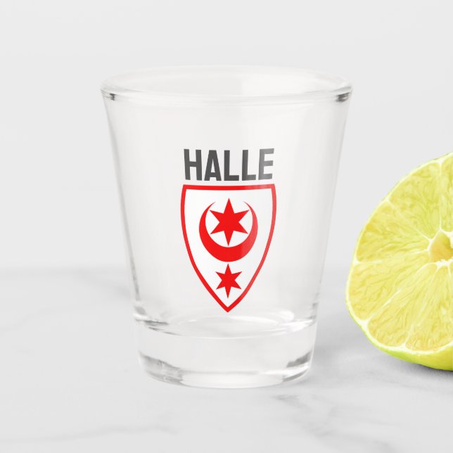 Vaso De Chupito Escudo de armas de Halle (Saale), Alemania (Anverso)