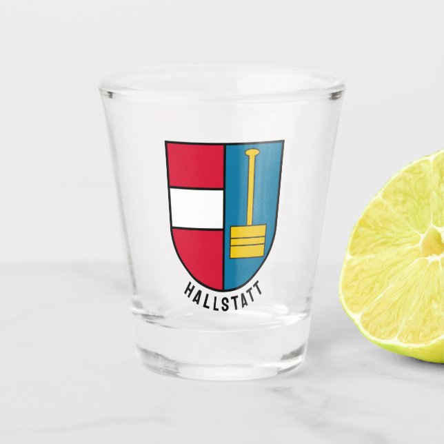 Vaso De Chupito Escudo de armas de Hallstatt - AUSTRIA (Anverso)
