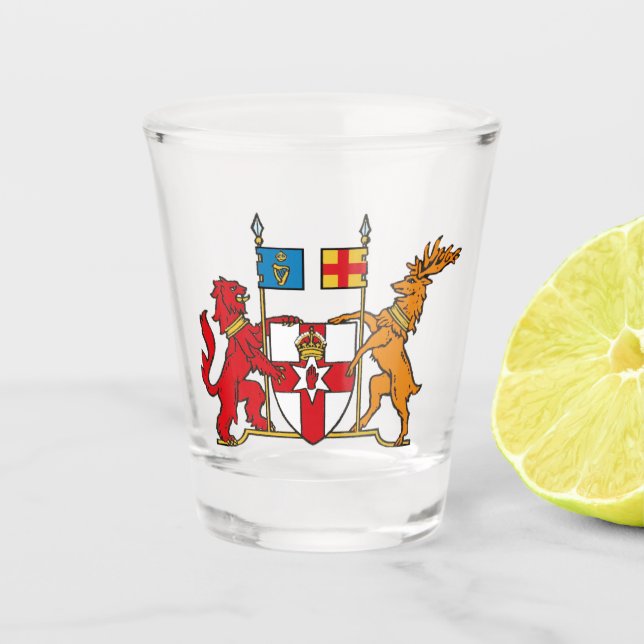 Vaso De Chupito Escudo de armas de Irlanda del Norte (Anverso)