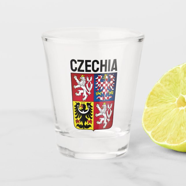 Vaso De Chupito Escudo de armas de la República Checa (Anverso)