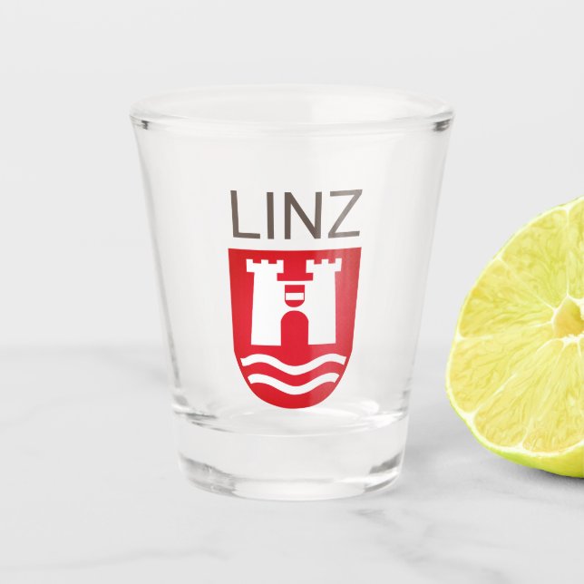 Vaso De Chupito Escudo de armas de Linz, AUSTRIA (Anverso)