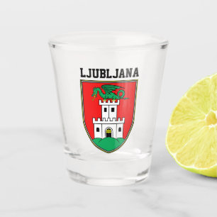 Vaso De Chupito Escudo de armas de Ljubljana - ESLOVENIA