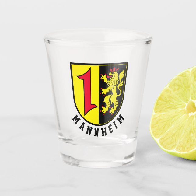Vaso De Chupito Escudo de armas de Mannheim (Anverso)