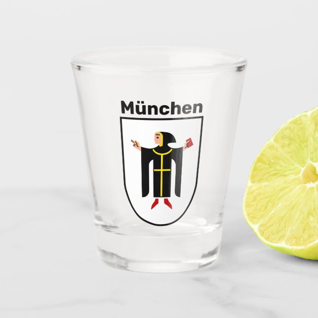 Vaso De Chupito Escudo de armas de Múnich (Anverso)