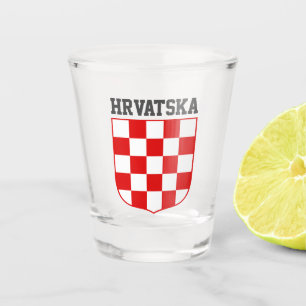 Vaso De Chupito Escudo de armas de patrón croata