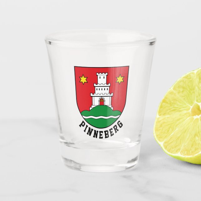 Vaso De Chupito Escudo de armas de Pinneberg, Alemania (Anverso)