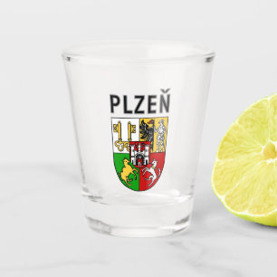Vaso De Chupito Escudo de Armas de Plzeň, República Checa