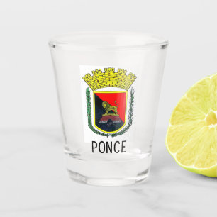 Vaso De Chupito Escudo de armas de Ponce, Puerto Rico